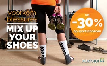 Tot 16 september nog 20% korting op sportschoenen tijdens de Xcelsior Sportweken