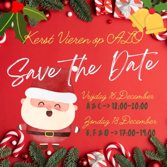 Save the date: 16 & 18 dec kerst